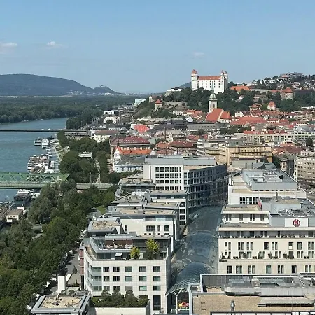Eurovea Tower 22nd Floor Danube And Castle *