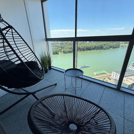 Eurovea Tower 22nd Floor Danube And Castle